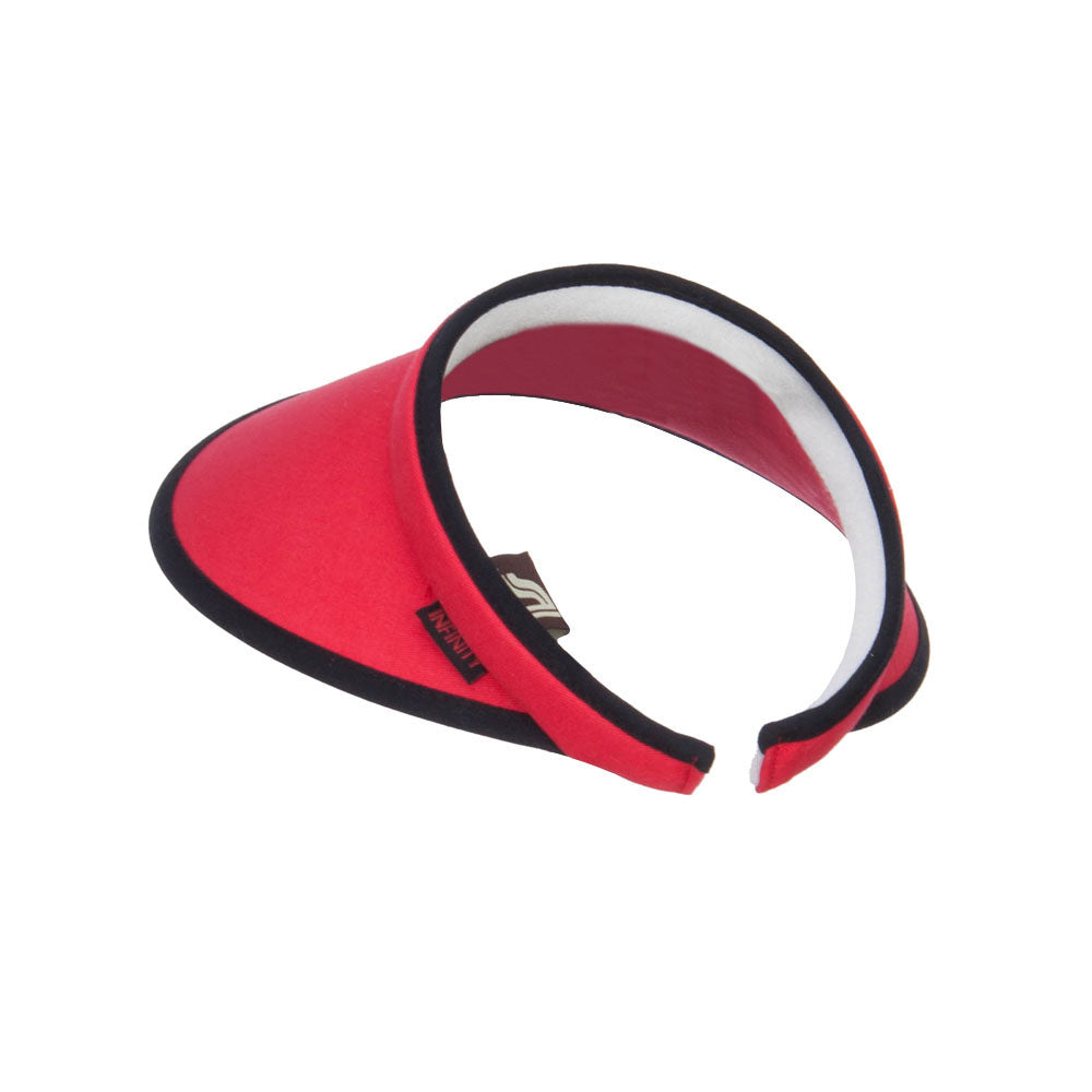 Trim Brushed Cotton Clip On Visor