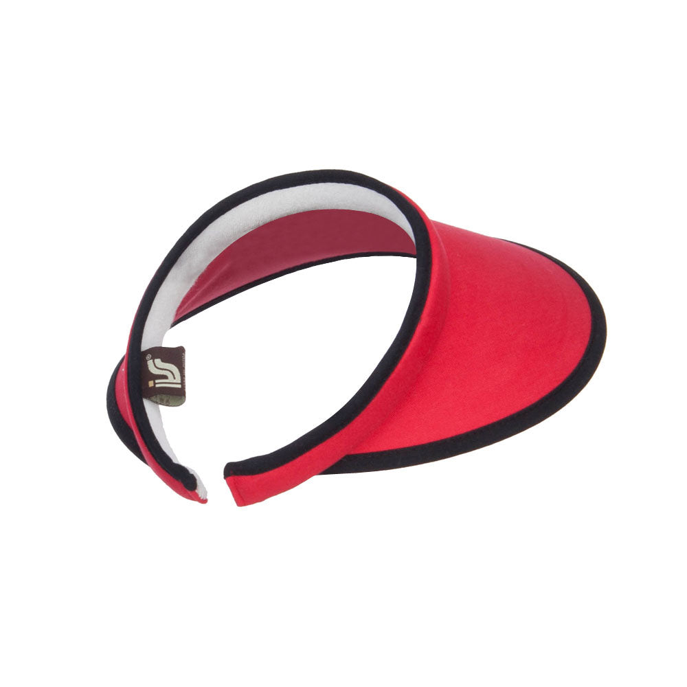 Trim Brushed Cotton Clip On Visor