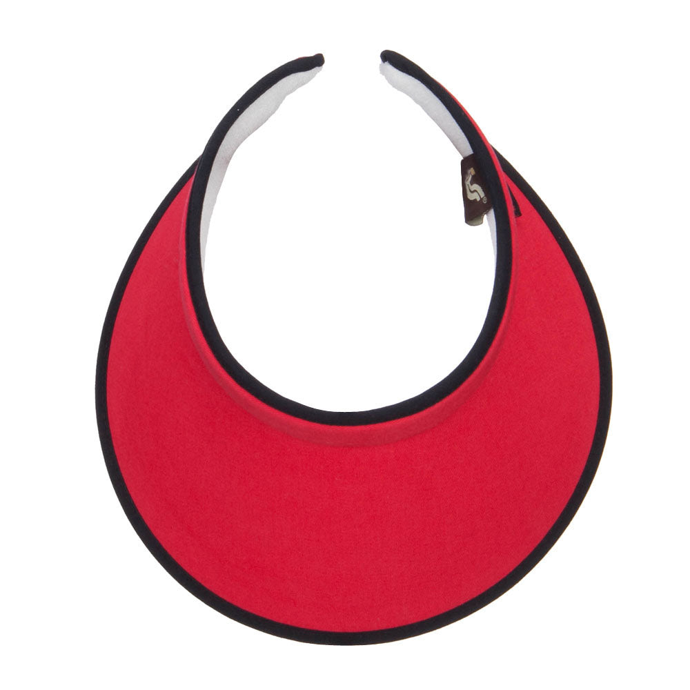 Trim Brushed Cotton Clip On Visor