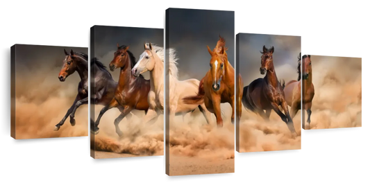 Desert Roaming Horses Wall Art
