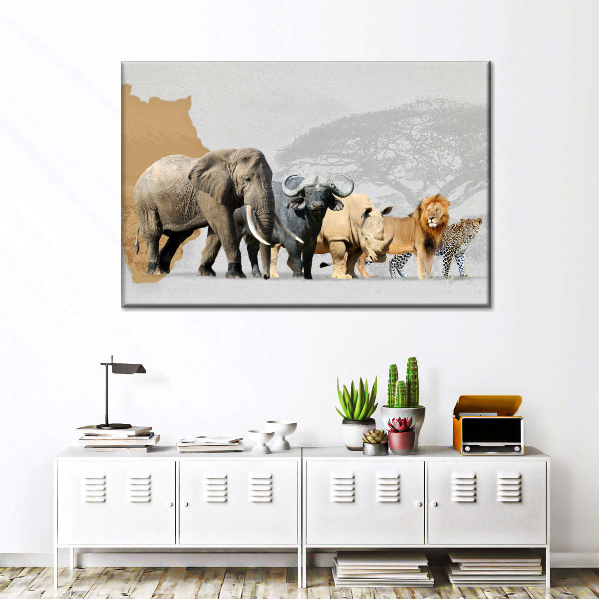 Iconic Safari Animals Wall Art