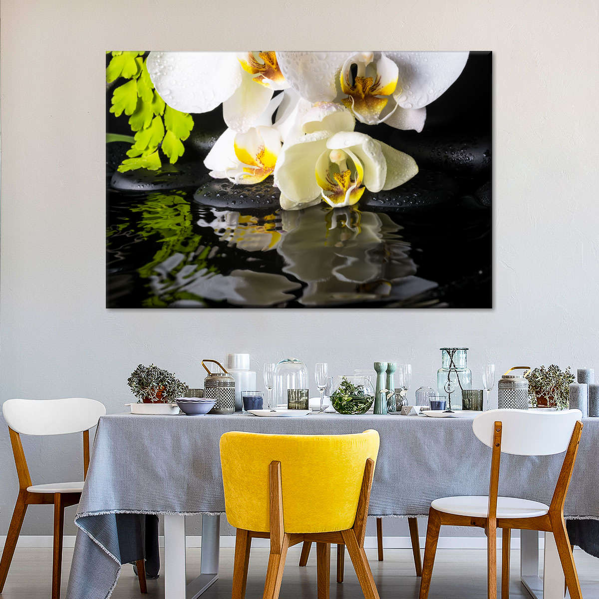 Delicate Zen Orchids Wall Art