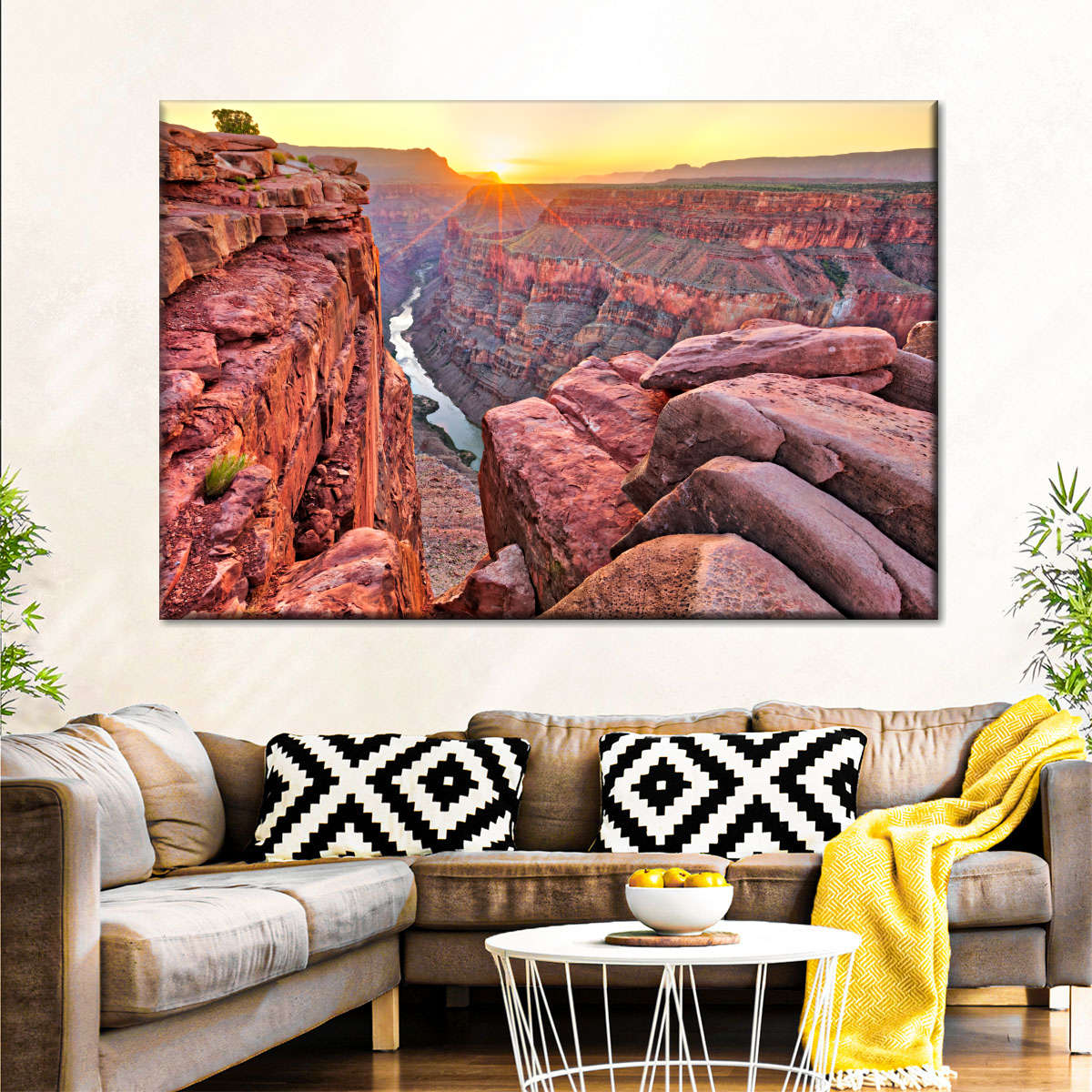 Sunrise Over Grand Canyon Wall Art