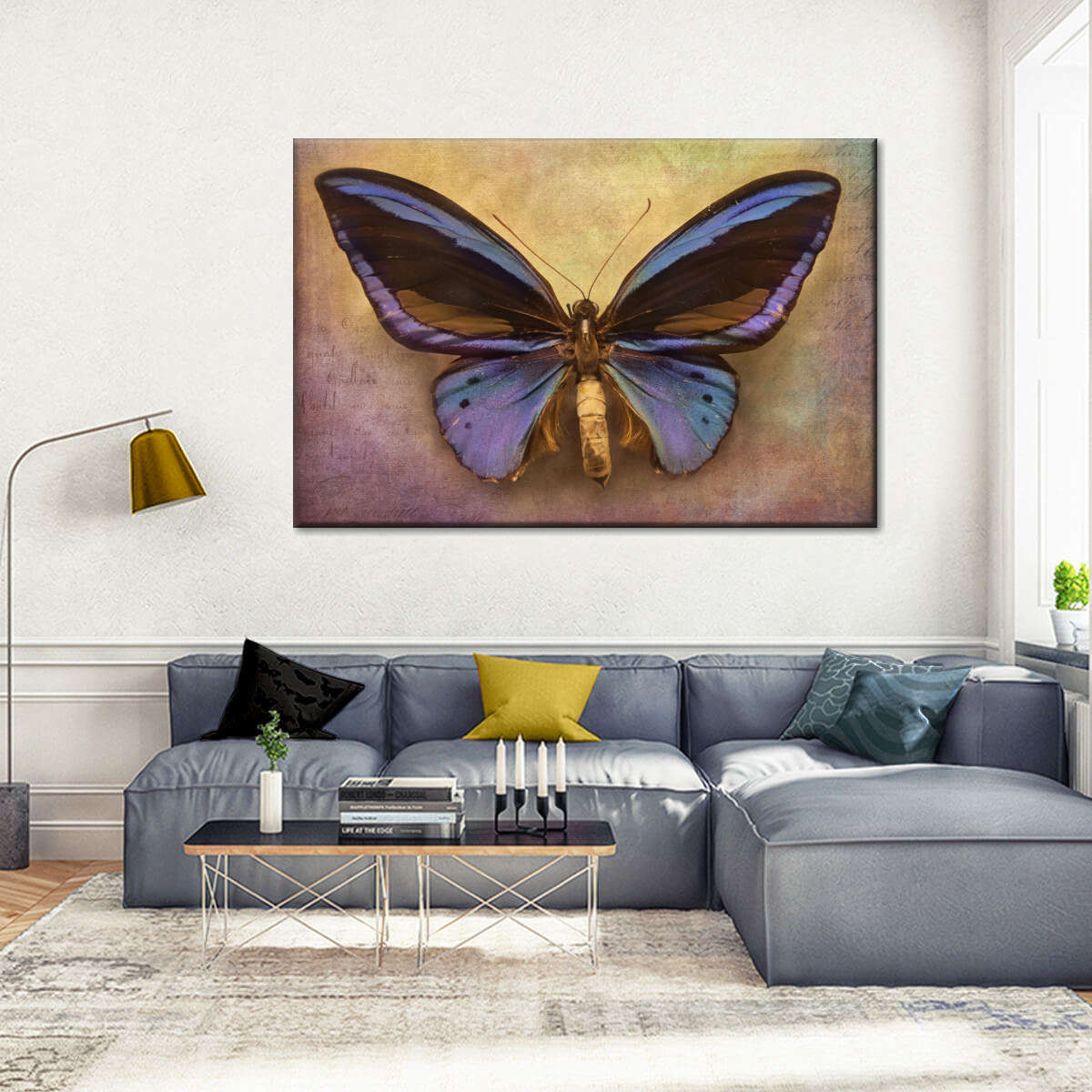 Purple Butterfly Wall Art