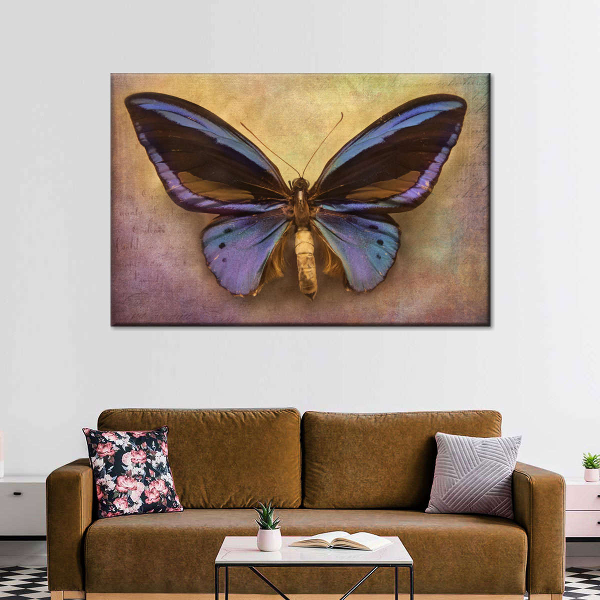 Purple Butterfly Wall Art