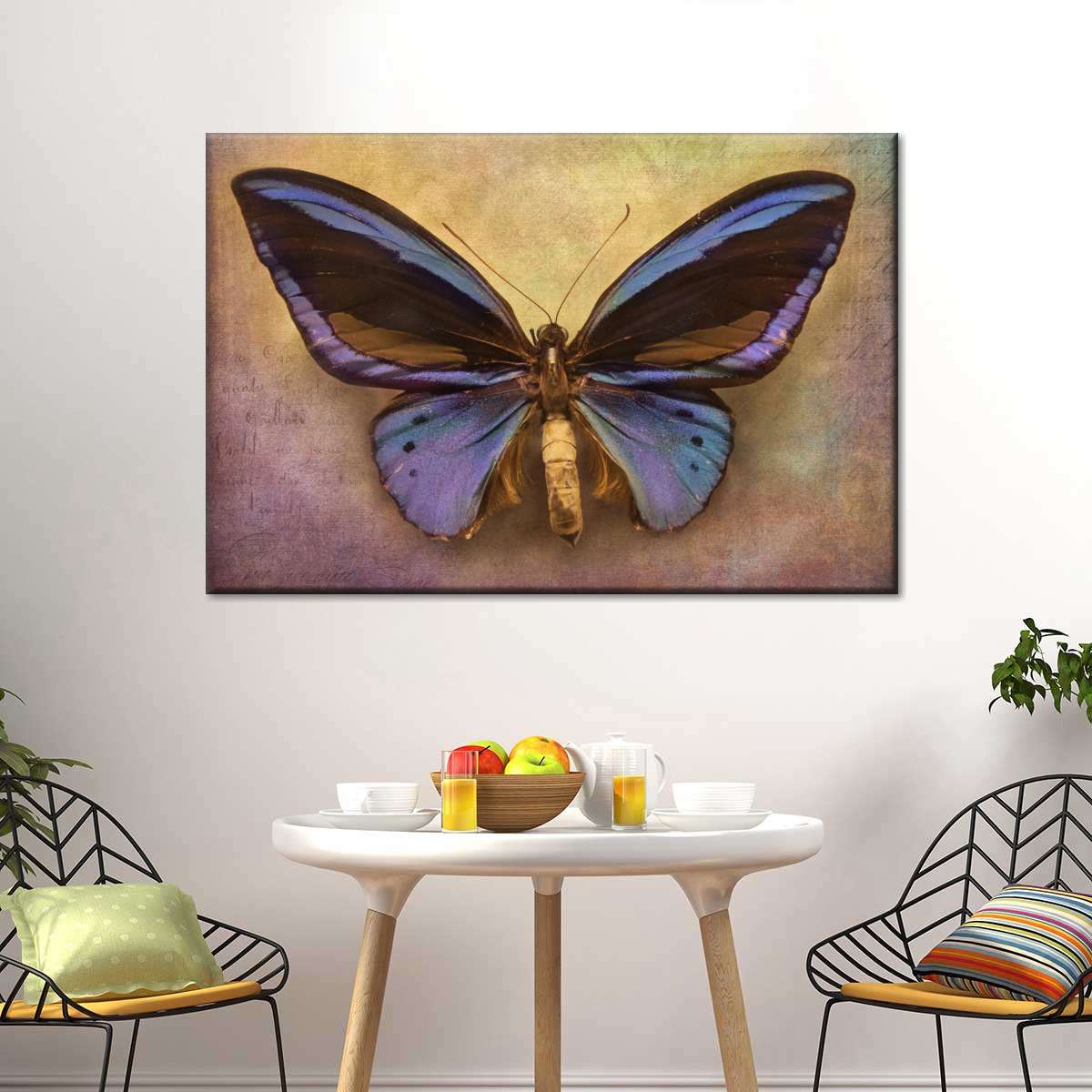 Purple Butterfly Wall Art