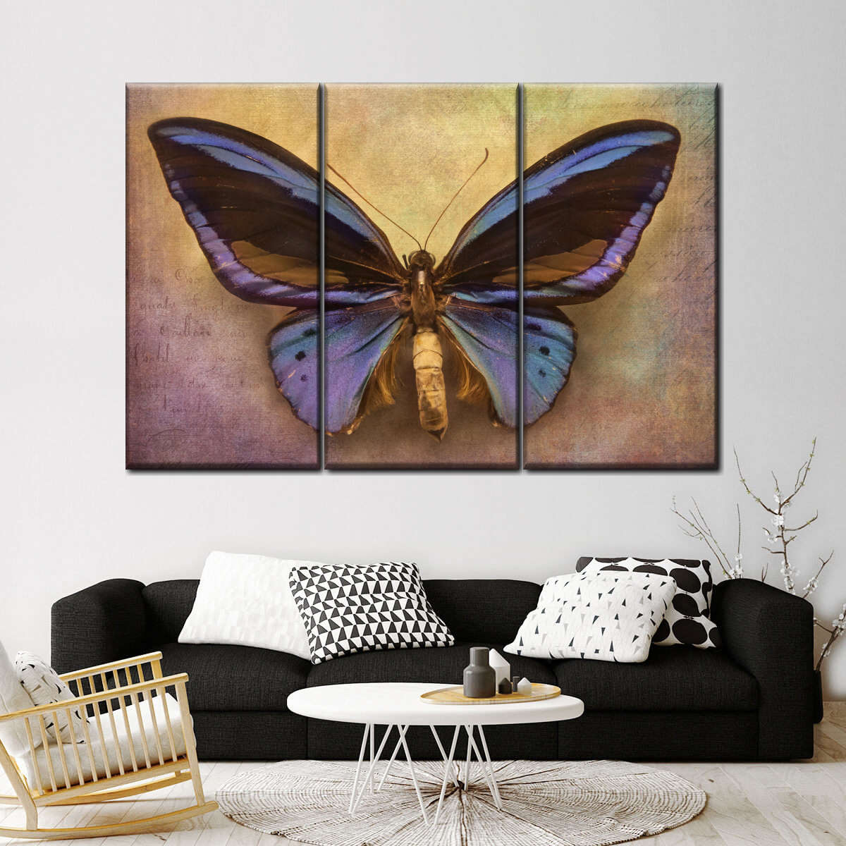 Purple Butterfly Wall Art