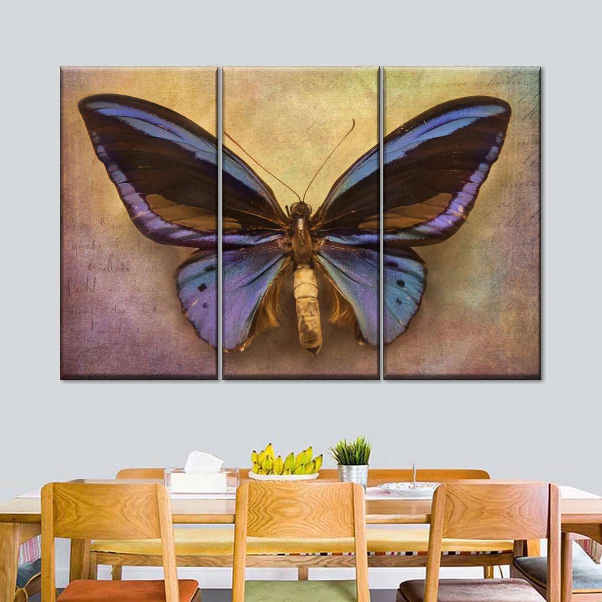 Purple Butterfly Wall Art