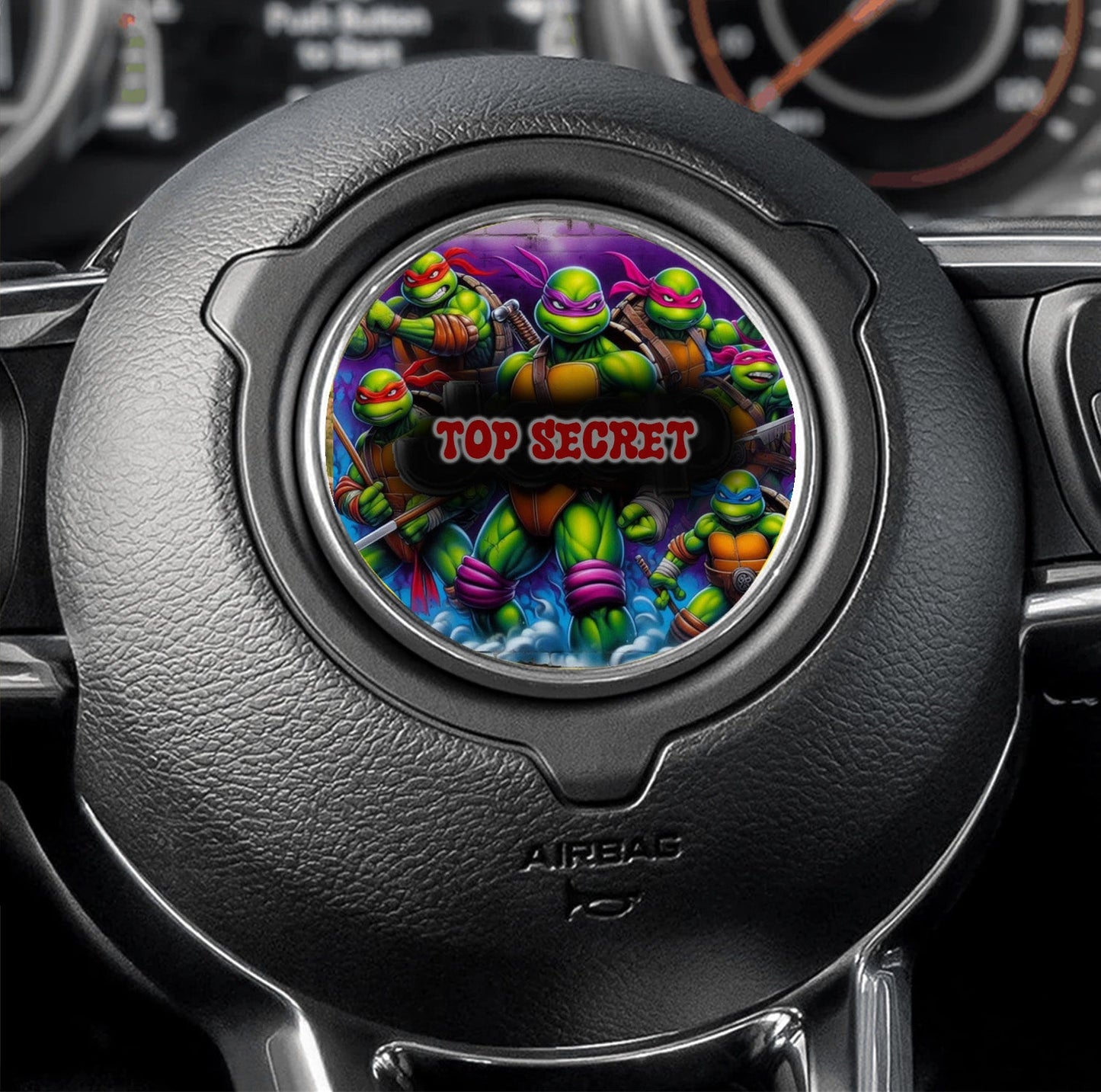 Steering wheel decal Teenage Turtles 2