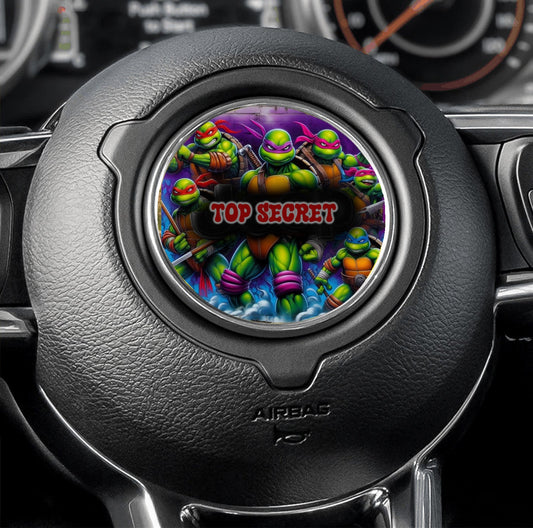 Steering wheel decal Teenage Turtles 2