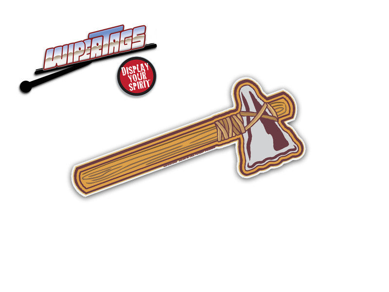 Tomahawk Hatchet Maroon WiperTags