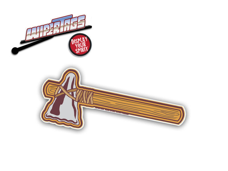Tomahawk Hatchet Maroon WiperTags
