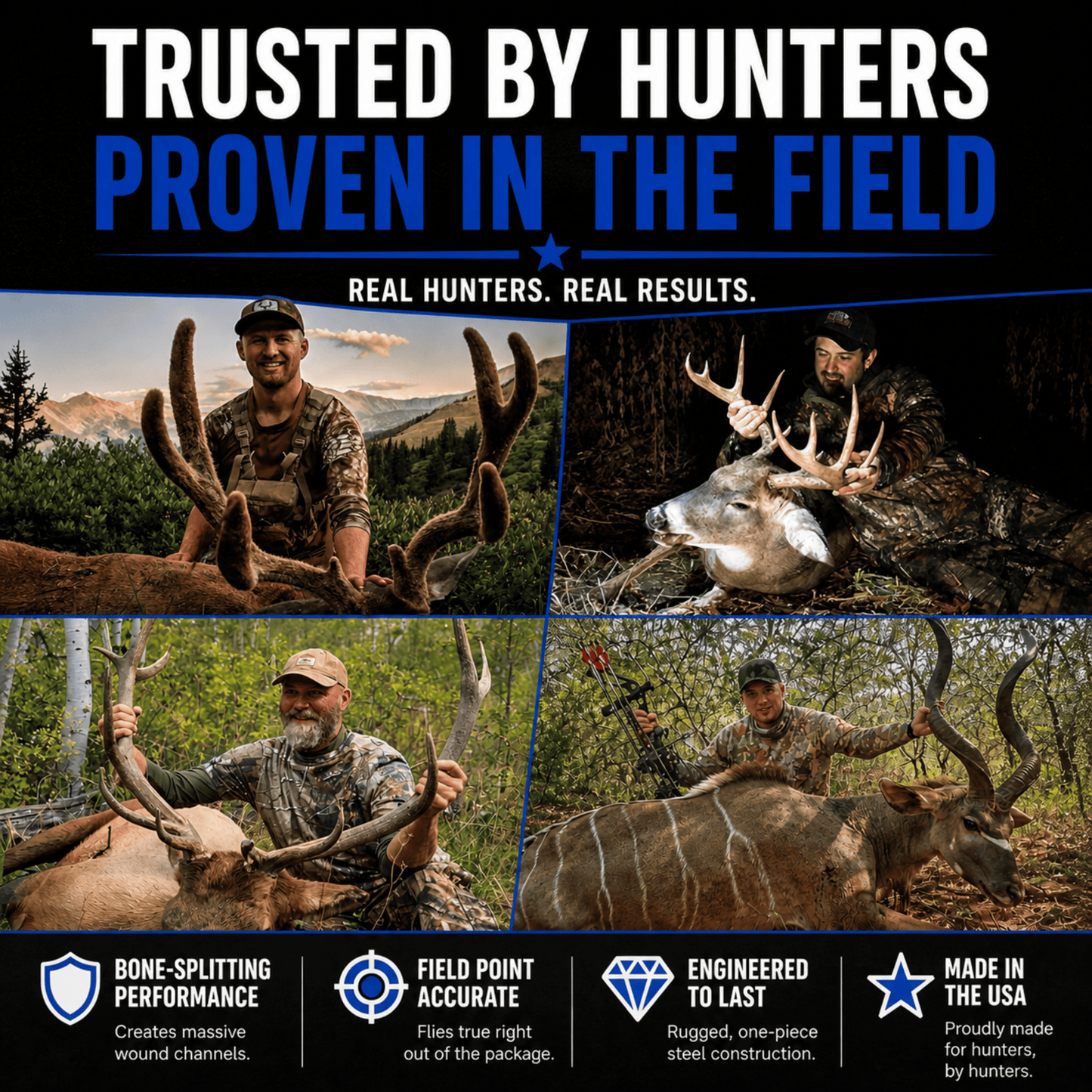 TOTA | 85 grain broadhead |1-inch vented | fixed blade