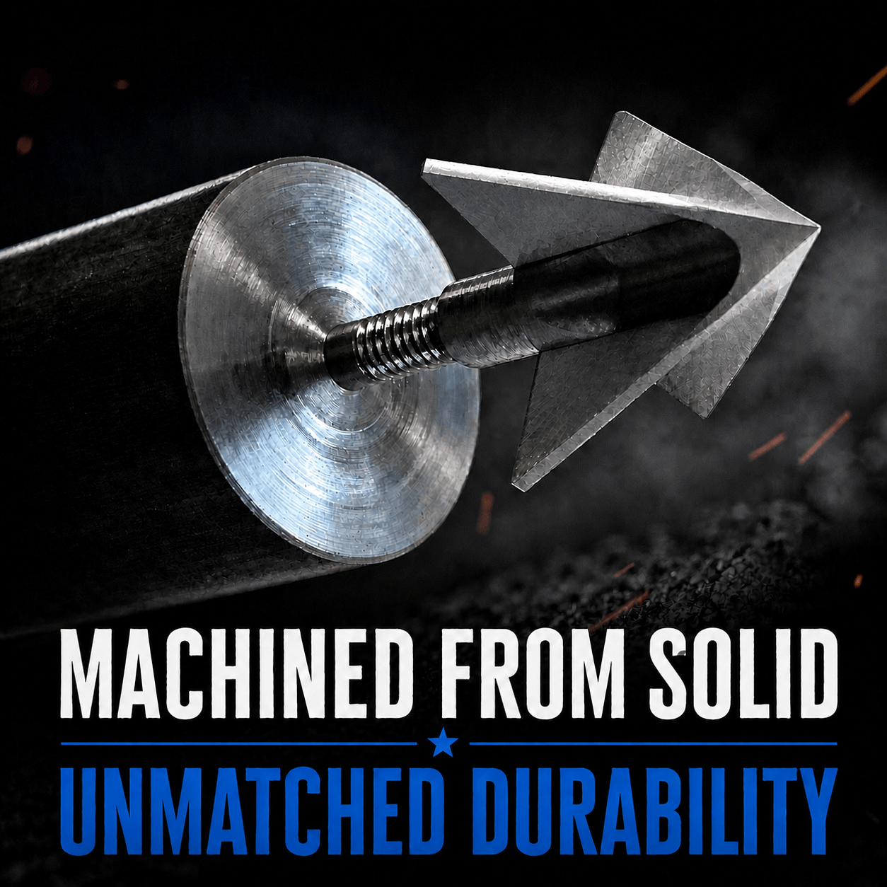 TOTA | 125 grain broadhead | 1-inch solid | fixed blade