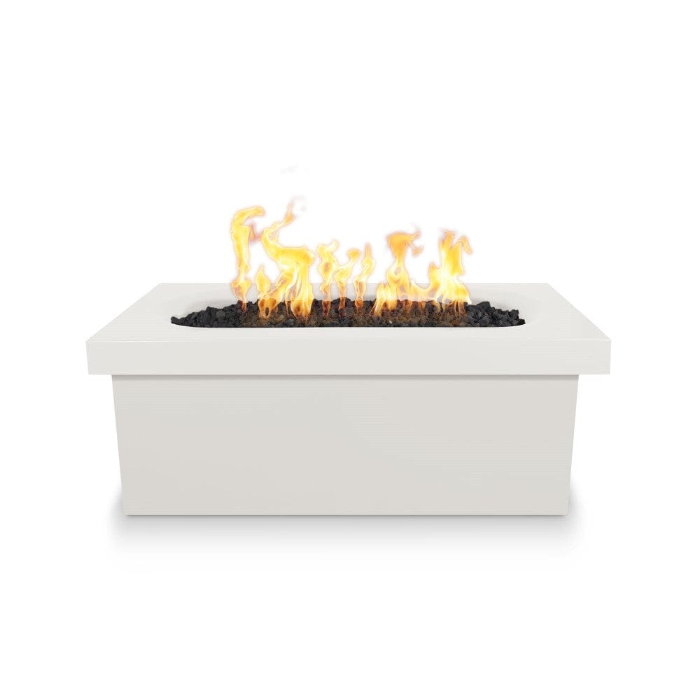 Top Fires Ramona 60-Inch Rectangular GFRC Gas Fire Pit Table - Flame Sense