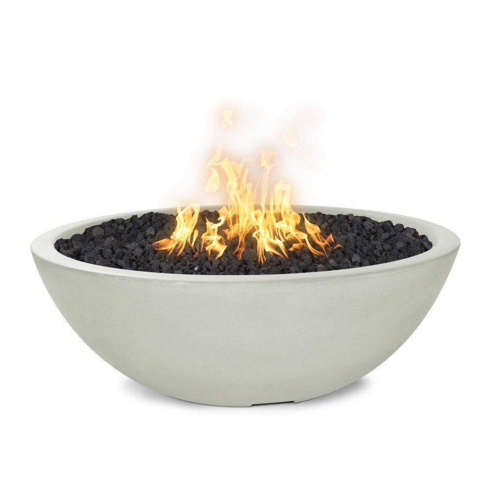 Top Fires Sedona 33-Inch Round Concrete Gas Fire Bowl - Match Lit (OPT-33RFO)