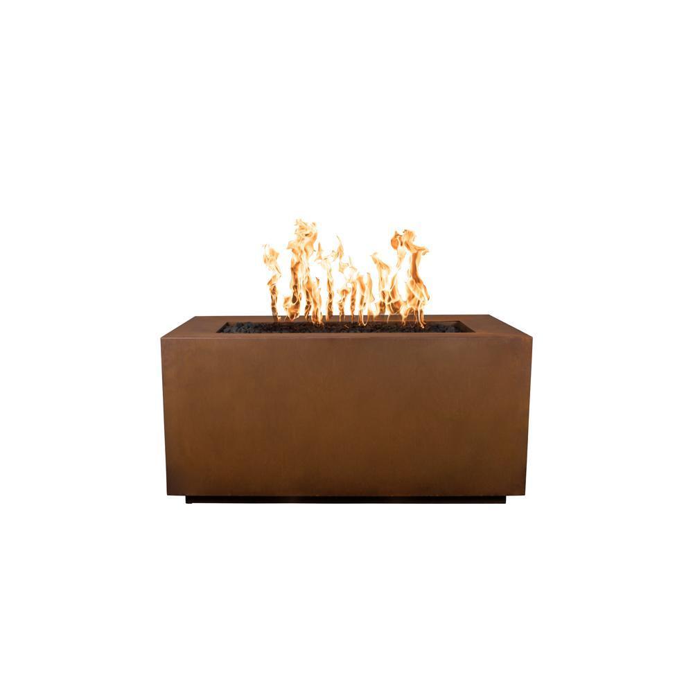 Top Fires Pismo Corten Steel Gas Fire Pit - Match Lit
