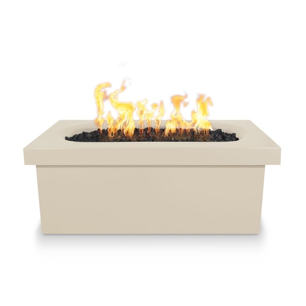 Top Fires Ramona 60-Inch Rectangular GFRC Gas Fire Pit Table - Electronic