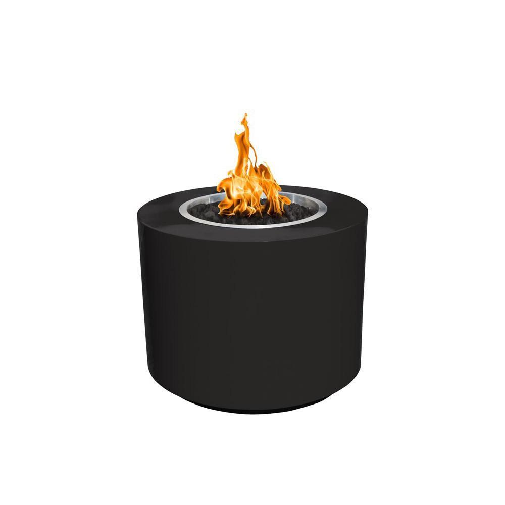 Top Fires Beverly Round Powder Coated Fire Pit - Match Lit