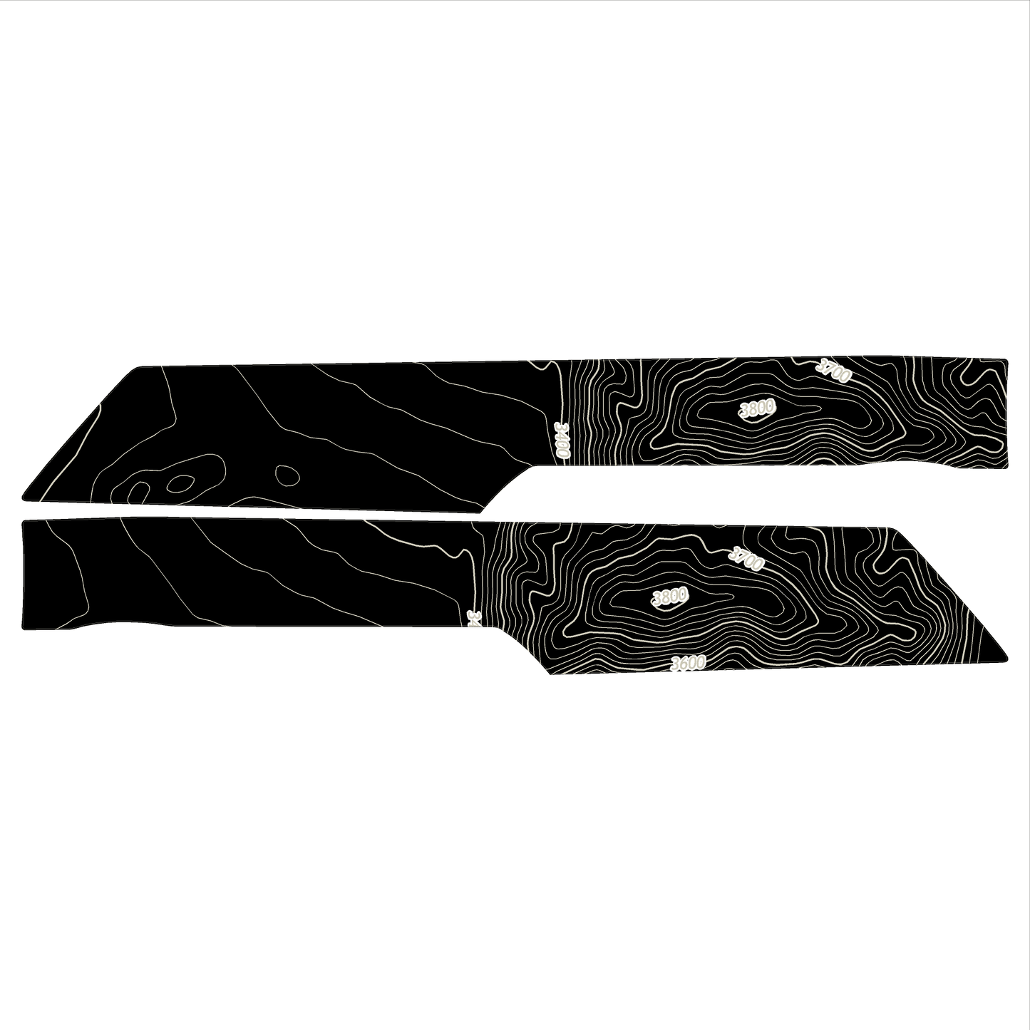 Topo Understeering Panel Overlay (Printed Series) - 2023+ Bronco (Type B)