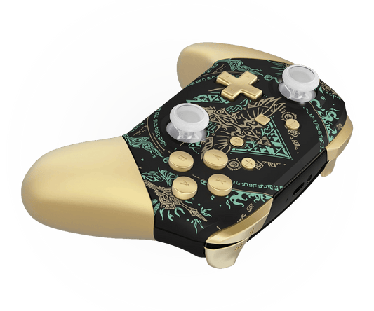 MODDEDZONE ROYAL BLACK TOTEM NINTENDO PRO CUSTOM CONTROLLER