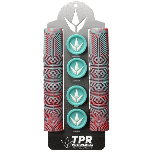 Envy Handgrips V3 (TPR) - Blue/Red (Pair)