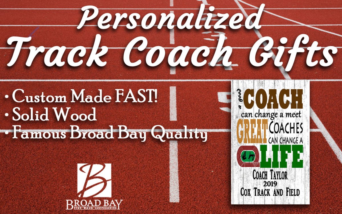 Track Coach Gift Plaque For Great TRACK & FIELD Coaches