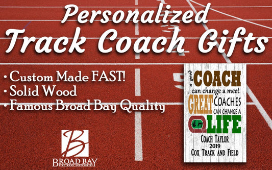 Track Coach Gift Plaque For Great TRACK & FIELD Coaches