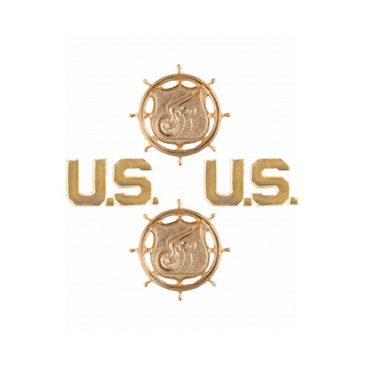 Transportation Branch Insignia Set with U.S. Letters