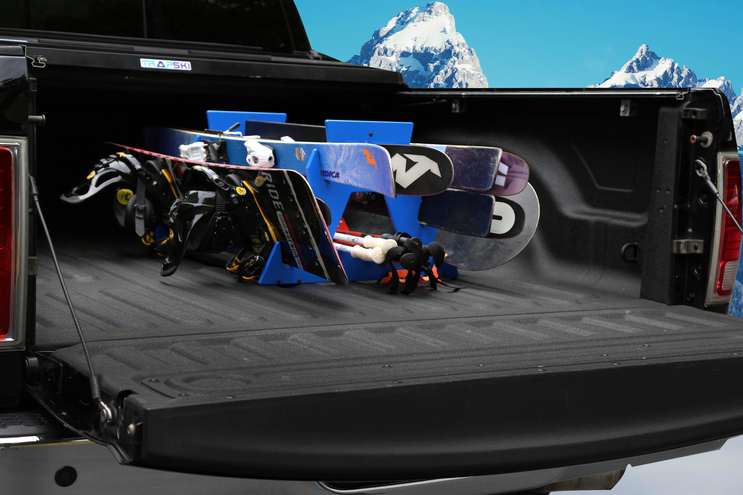 TRAPSKI QUAD All Mountain/Race/XC Ski and Standard Stance Snowboard Rack