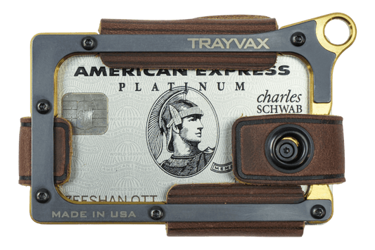 Contour Wallet - Brass Mississippi Mud