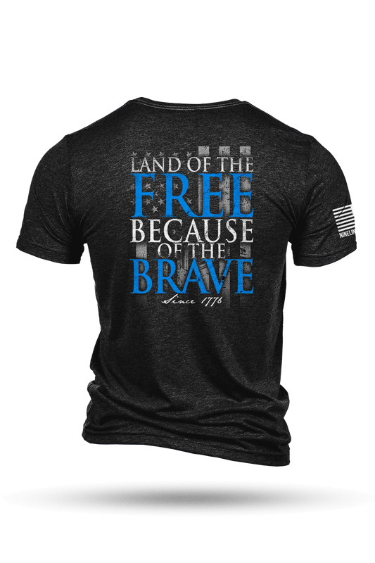 Tri-Blend T-Shirt - Because Of The Brave