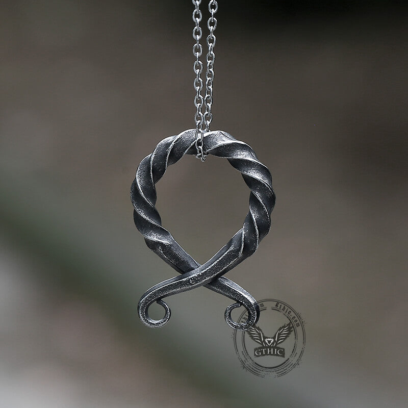 Troll Cross Stainless Steel Occultisme Pendant