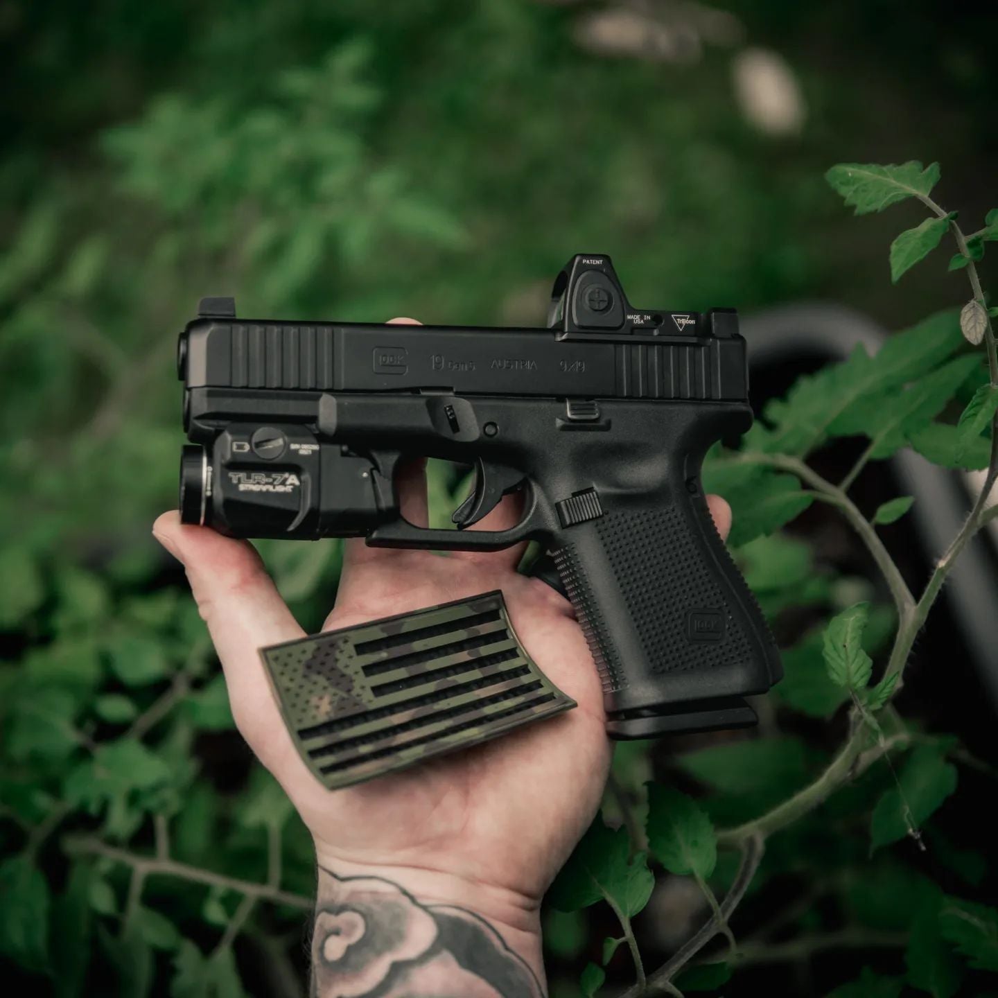 Blended Camo American Flags