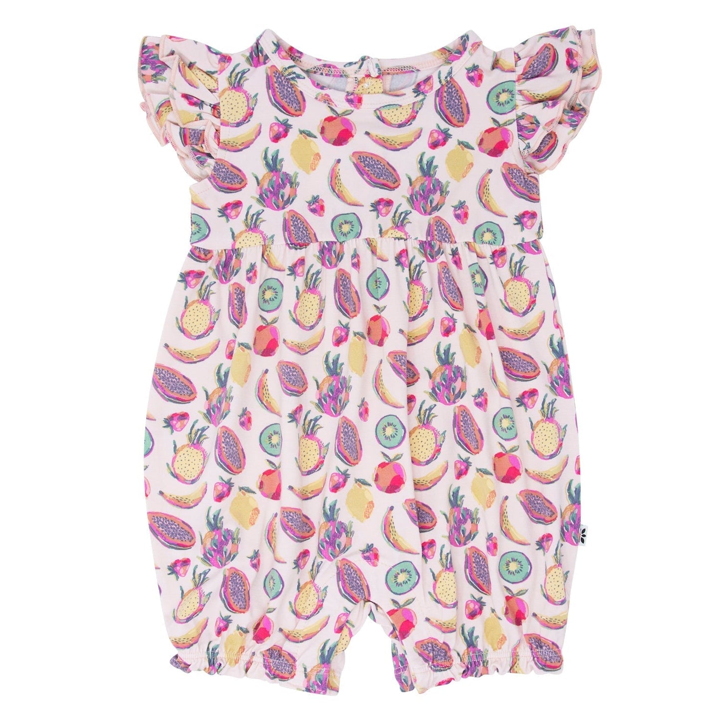 Tropical Fruit Ruffle Romper
