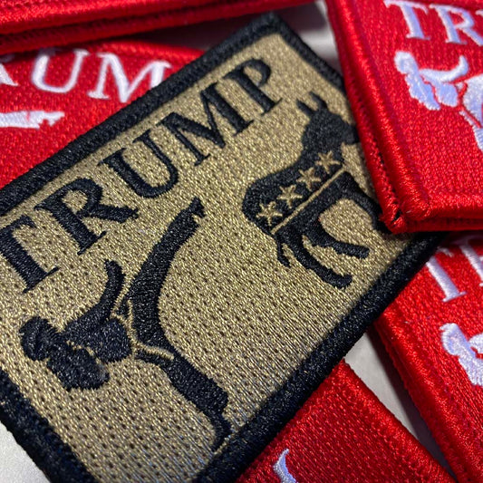 Trump Kicks Ass - 2" x 3" Patch