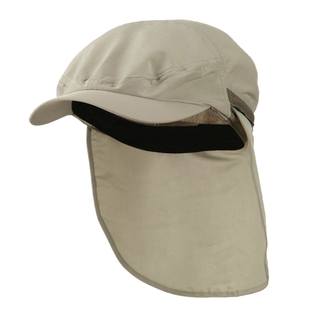 UV 50+ Talson Zippered Back Flap Ivy Cap