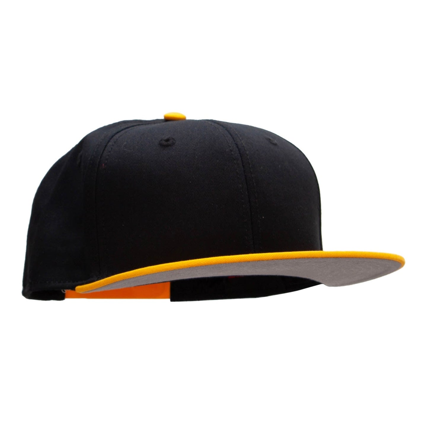 Two Tone Superior Cotton Twill Flat Bill Snapback Cap
