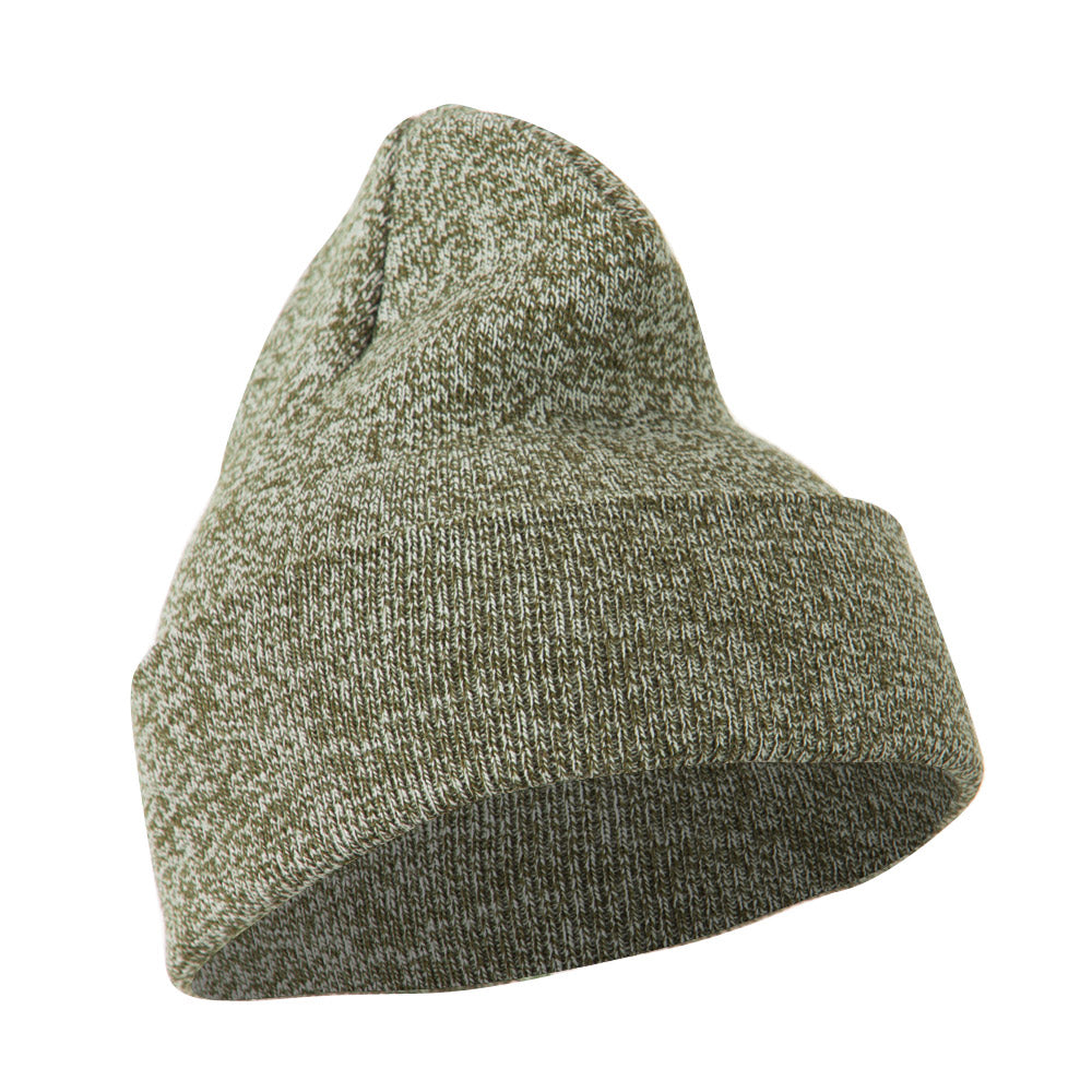 Two Tone Blend Cuff Beanie