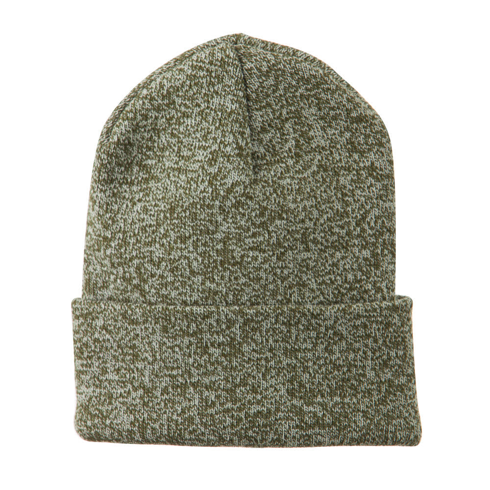 Two Tone Blend Cuff Beanie