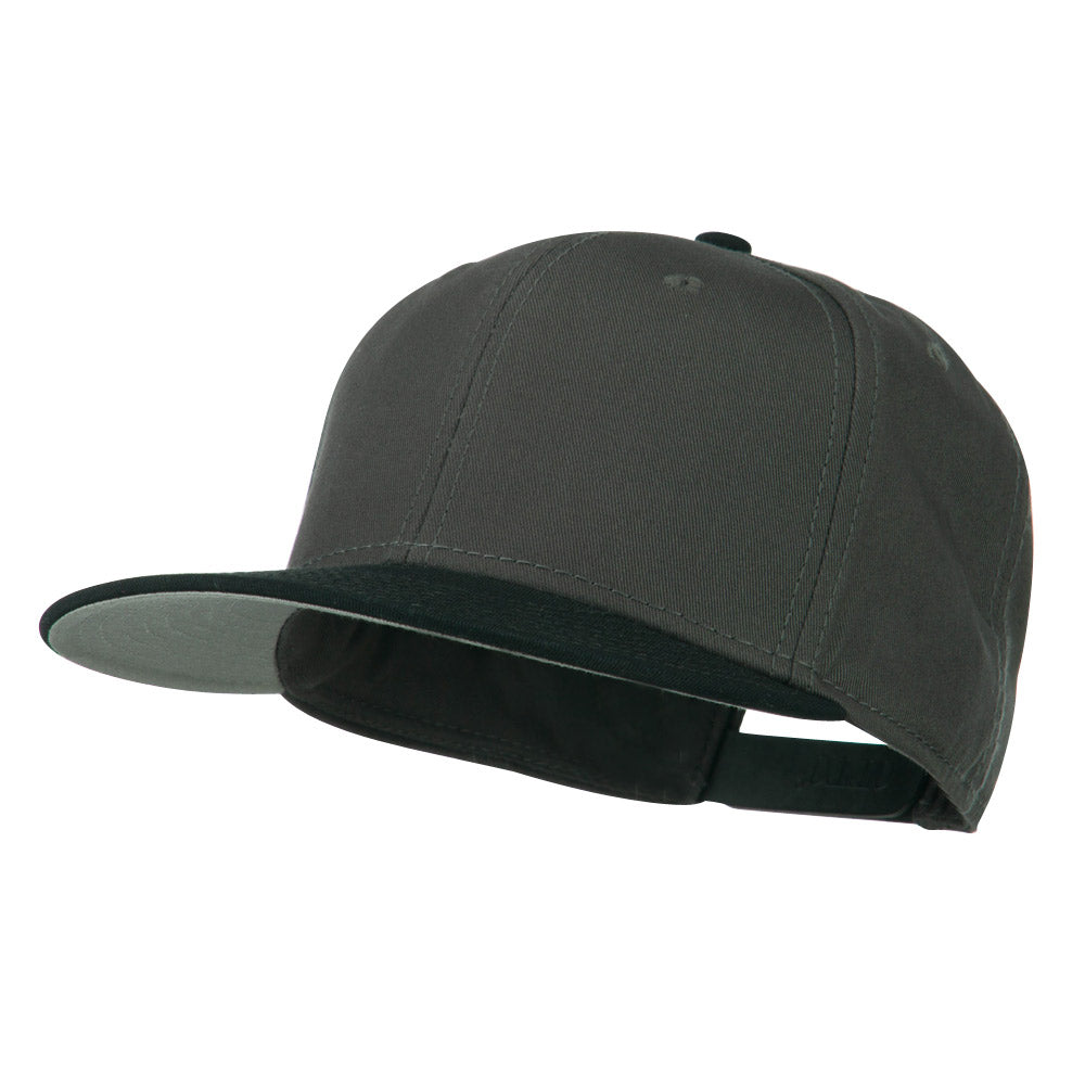 Two Tone Superior Cotton Twill Flat Bill Snapback Cap