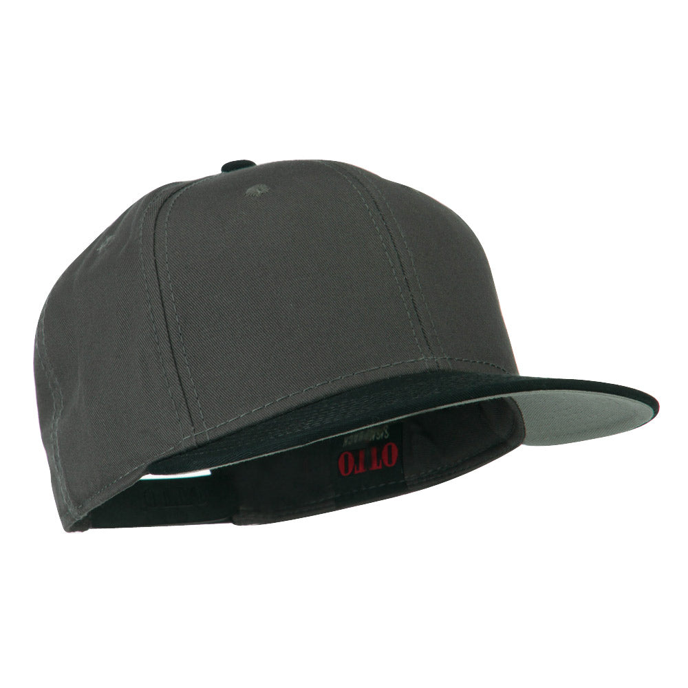 Two Tone Superior Cotton Twill Flat Bill Snapback Cap