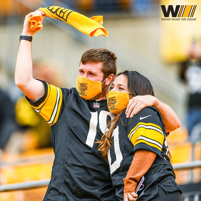Steelers Terrible Towel Mask – Official NFL Fan Mask | Adjustable Strap Face Cover