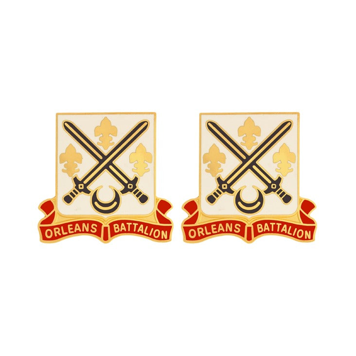 Tulane University ROTC Unit Crest - Pair - ORLEANS BATTALION