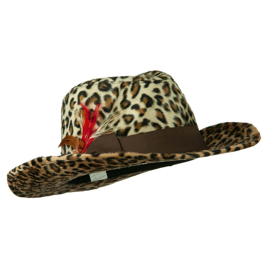 Two Tone Woman's Cowboy Feather Hat