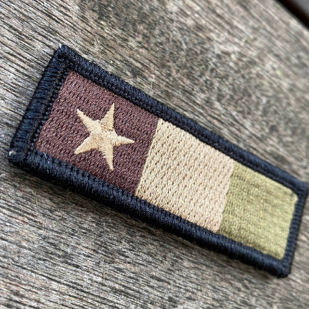 Dodson's Texas Tri-Color Tactical Morale Patch  - 1" x 3"