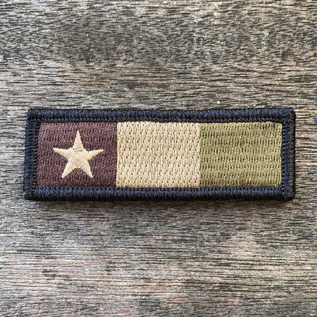 Dodson's Texas Tri-Color Tactical Morale Patch  - 1" x 3"