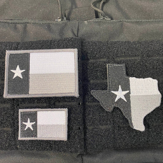 TEXAS Flag Tactical Patches - Set Of 3