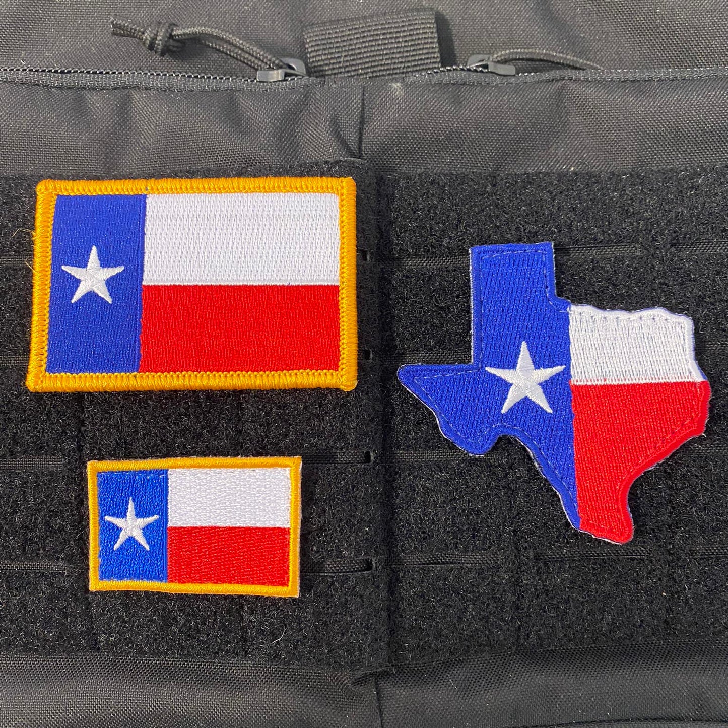 TEXAS Flag Tactical Patches - Set Of 3