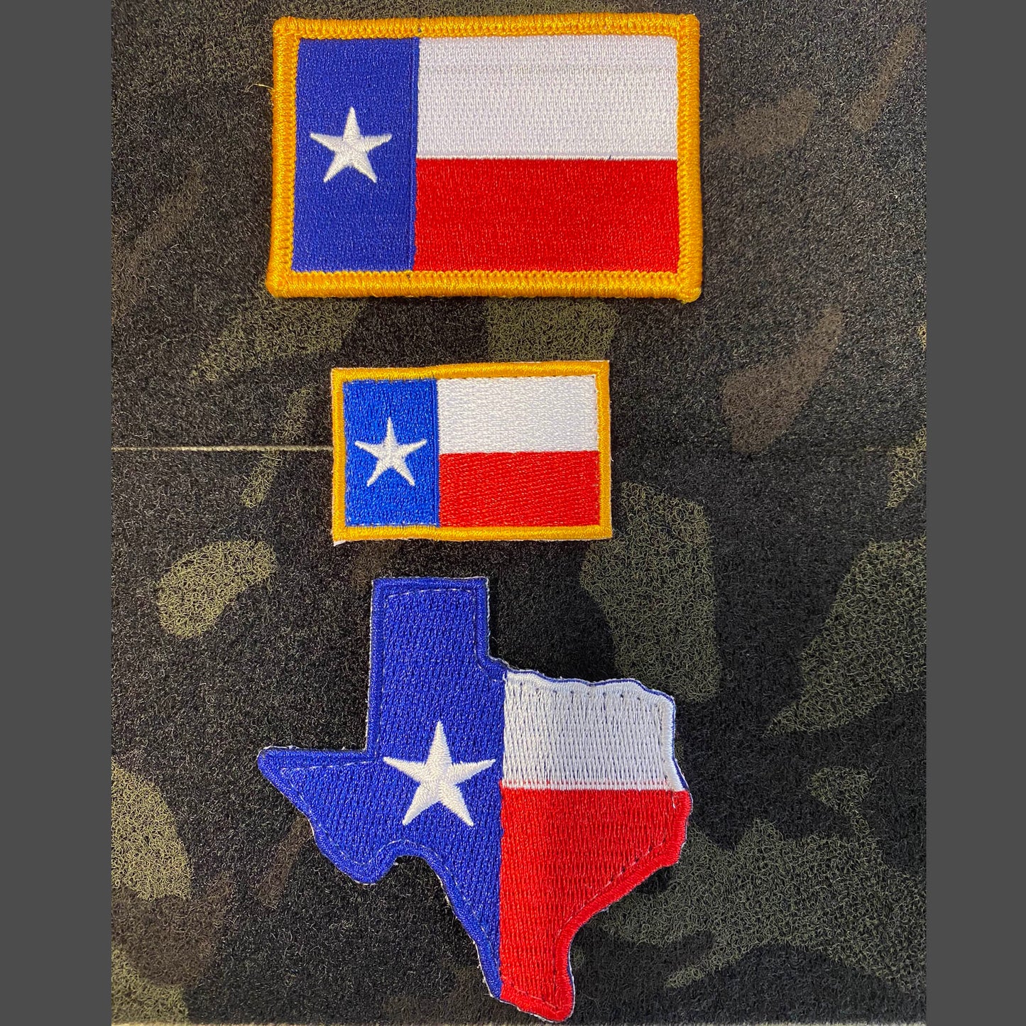 TEXAS Flag Tactical Patches - Set Of 3
